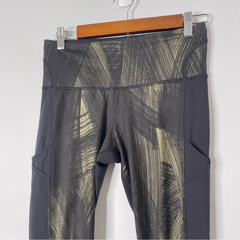Lululemon Athletica Fresh Mesh Run Crop Leggings Size 6 - Picture 4 of 10